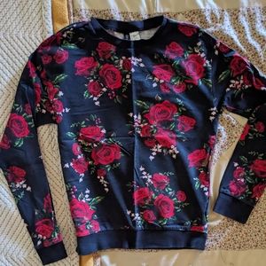 Rose sweatshirt top
